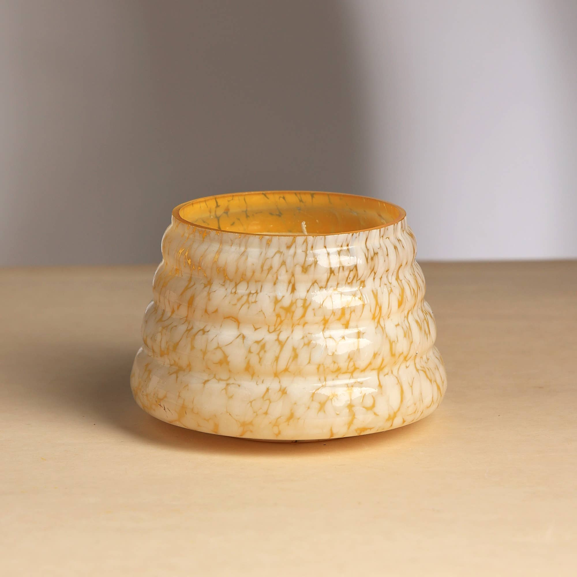 Pastel Whisper Scented Wax Candle - Yellow