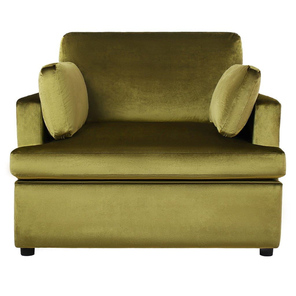 Mirod Oversized Velvet Accent Chair with Armrest Cushions