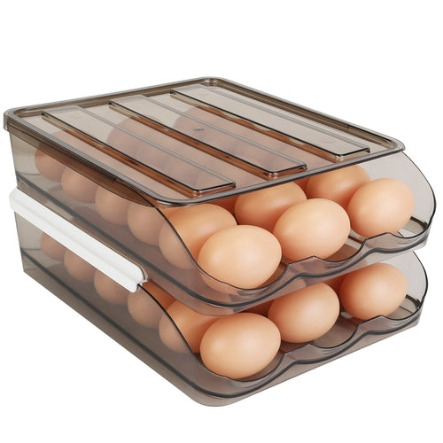 Egg Container Holder For Refrigerator Double Layer Egg Storage Box