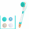Electric Bath Brush Silicone Back Scrubber USB Rechargeable