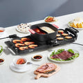 Hot Pot With Grill 2300W 2-in-1 Electric Smokeless BBQ Pan With