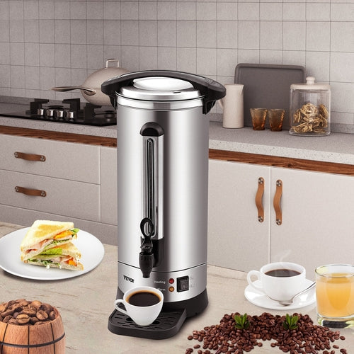 Commercial Coffee Urn 65 Cup Stainless Steel Coffee Dispenser Fast