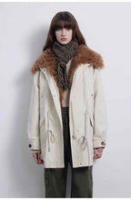 Fireladyfur Women’s Goose Down Parka coat with Toscana Shearling