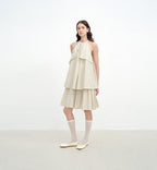"Floating Island Manor" small stand-up collar design asymmetrical