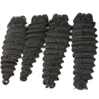 Super Double Drawn 12A Grade Loose Deep Wave BUNDLES with CLOSURES & F