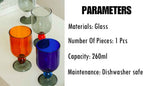 Gumballs Wine Glass Set - Eclectic Whimsical Coloured Cocktail Glasses