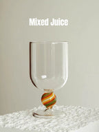 Gumballs Wine Glass Set - Eclectic Whimsical Coloured Cocktail Glasses