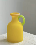Handblown Bonbon Whimsical Pitcher Vase, Eclectic Table Setting Centre