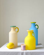 Handblown Bonbon Whimsical Pitcher Vase, Eclectic Table Setting Centre