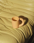 Handcrafted Ceramic Chubby Mugs with Big Twisted Handle - Unique