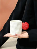 Handmade Cute Fruit Ceramic Coffee Mug, Whimsical Espresso Cups