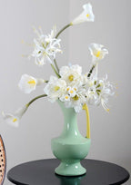 Handmade Medieval Style Ceramic Decorative Flower Vase - Glazed With