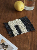 Handmade Retro Nordic Woven Reed Placemat Set of 4 Pcs for Elegant