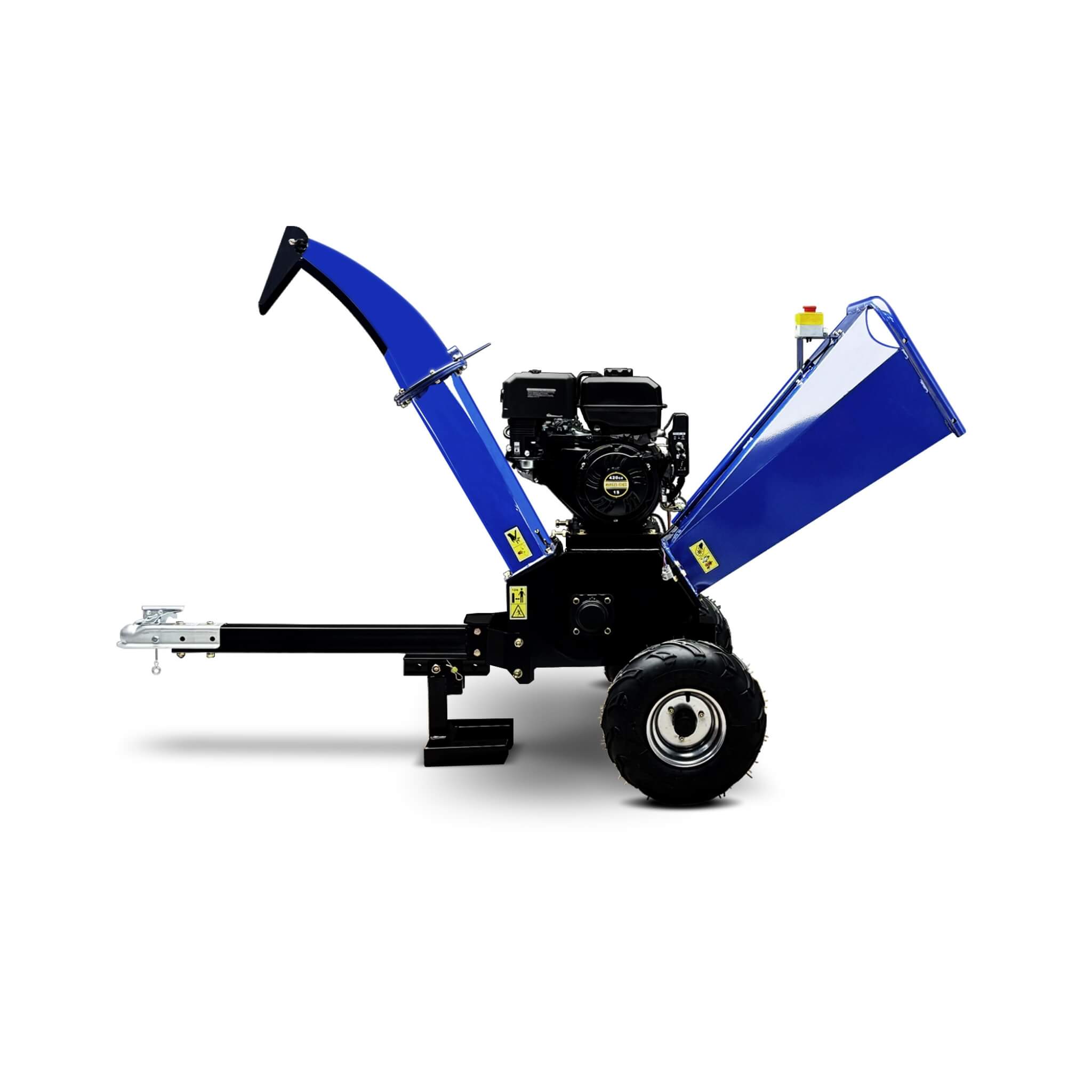 Heavy-Duty 5-Inch 15HP 420CC Gas Wood Chipper Shredder With Electric Start And Tow Hitch (SAK48652)