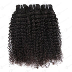 Beumax Double Drawn 12A Grade Kinky CurlY BUNDLES with CLOSURES &