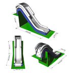 Premium Inflatable Floating Yacht Water Slide With Air Pump And Protection Net (SAK42517)