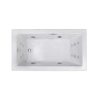 Jacuzzi Elara 72-Inch Rectangle Acrylic Drop-In Whirlpool Bath [JELA7236WLR2XX] (SAK18546)