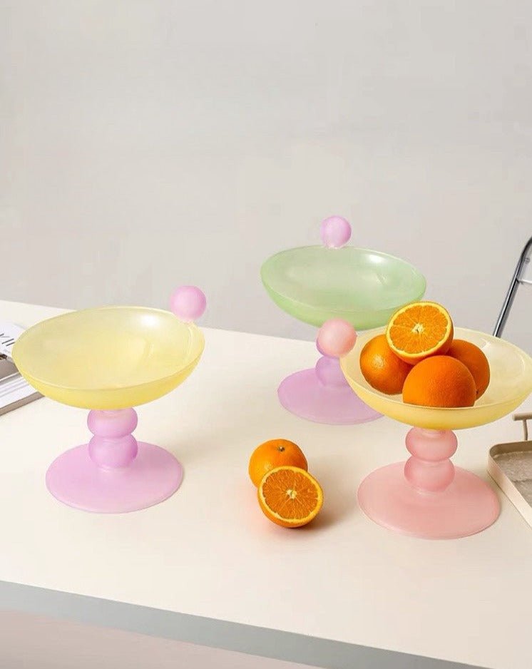 Jelly Bean Footed Tray Fruit Bowl - Whimsical Dopamine Table Setting