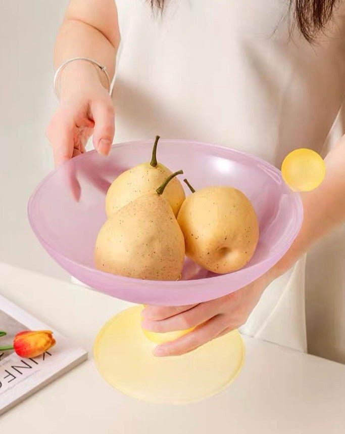 Jelly Bean Footed Tray Fruit Bowl - Whimsical Dopamine Table Setting