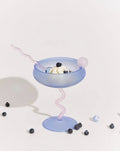 Jelly Bean Wine Glass - Whimsical Eclectic Dopamine Cocktail Coupe