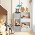 Kids Toy Storage Cabinet with Shelves-White