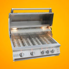 KoKoMo Grills 32" Professional 72K BTU LP/NG 4 Burner Built-In Stainless Steel Gas Grill (SAK48170)