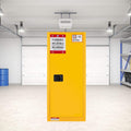 Large Yellow Heavy-Duty Flammable Welded Fireproof Storage Cabinet, 35-Inch (SAK52837)