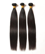 10A Grade 3/4 Straight Human Hair Bundles 4x4 Closures and 13x4 fronta