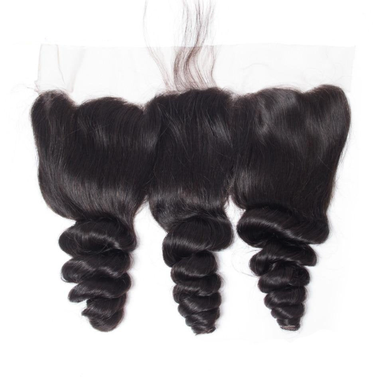 10A Grade MIDDLE PART 13x4 Lace Frontal Remy Human Hair Closure With B