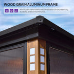 Alora Luxury Heavy-Duty Hardtop Sunroom With Aluminum Frame And LED Lights (SAK79102)