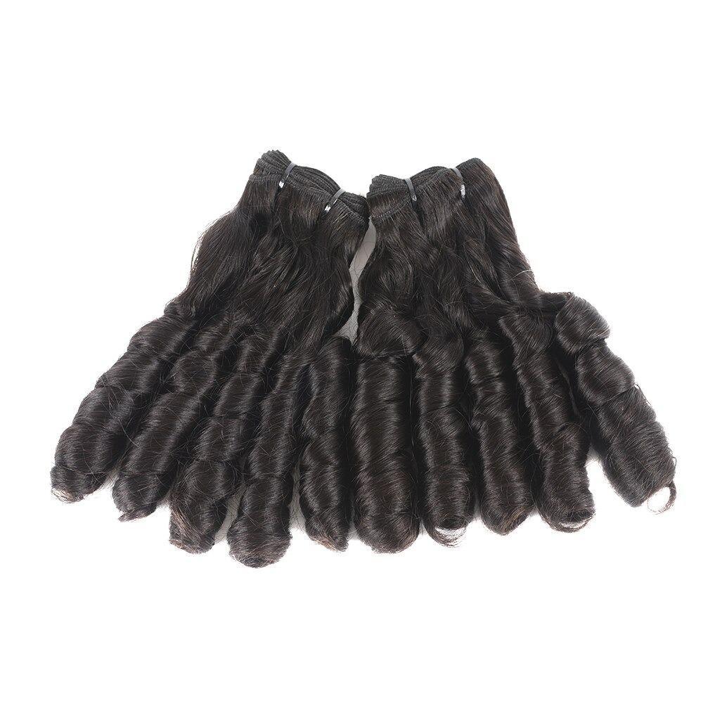 Beumax Double Drawn 12A Grade Spring Curl BUNDLES with CLOSURES &