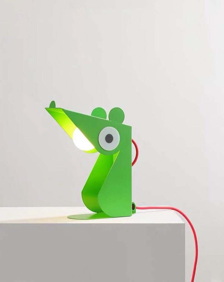 Whimsical Eclectic Memphis Mouse Table Lamp for Study - Full Spectrum