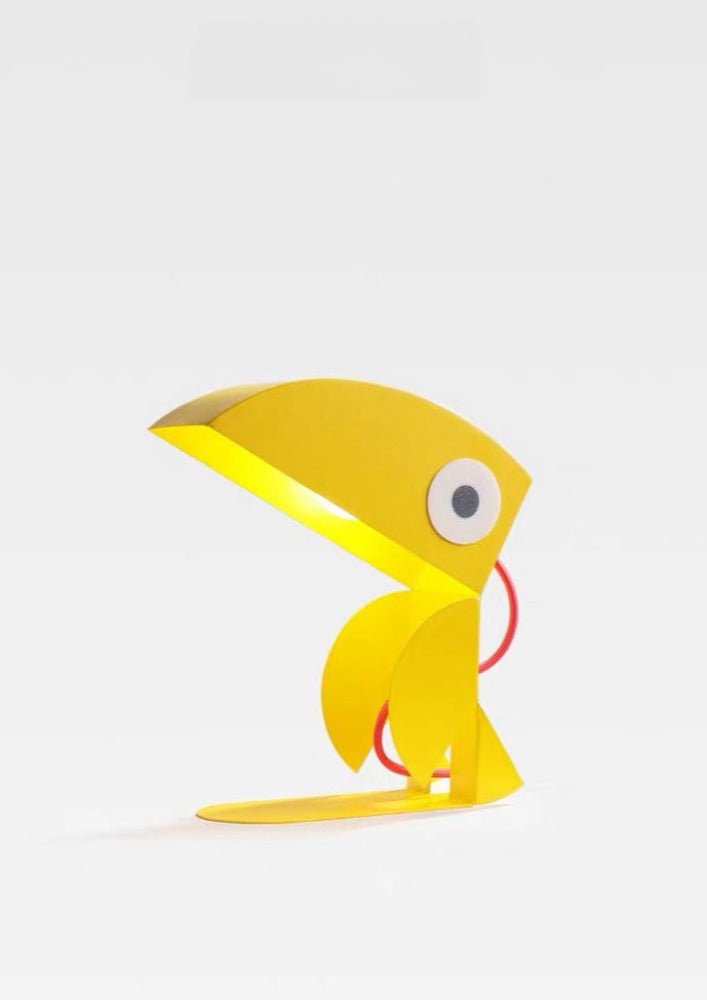 Whimsical Eclectic Memphis Cute Parrot Table Lamp for Study - Full