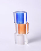 Modern Crystal Nugget Vase, Contemporary Table Setting Centrepieces