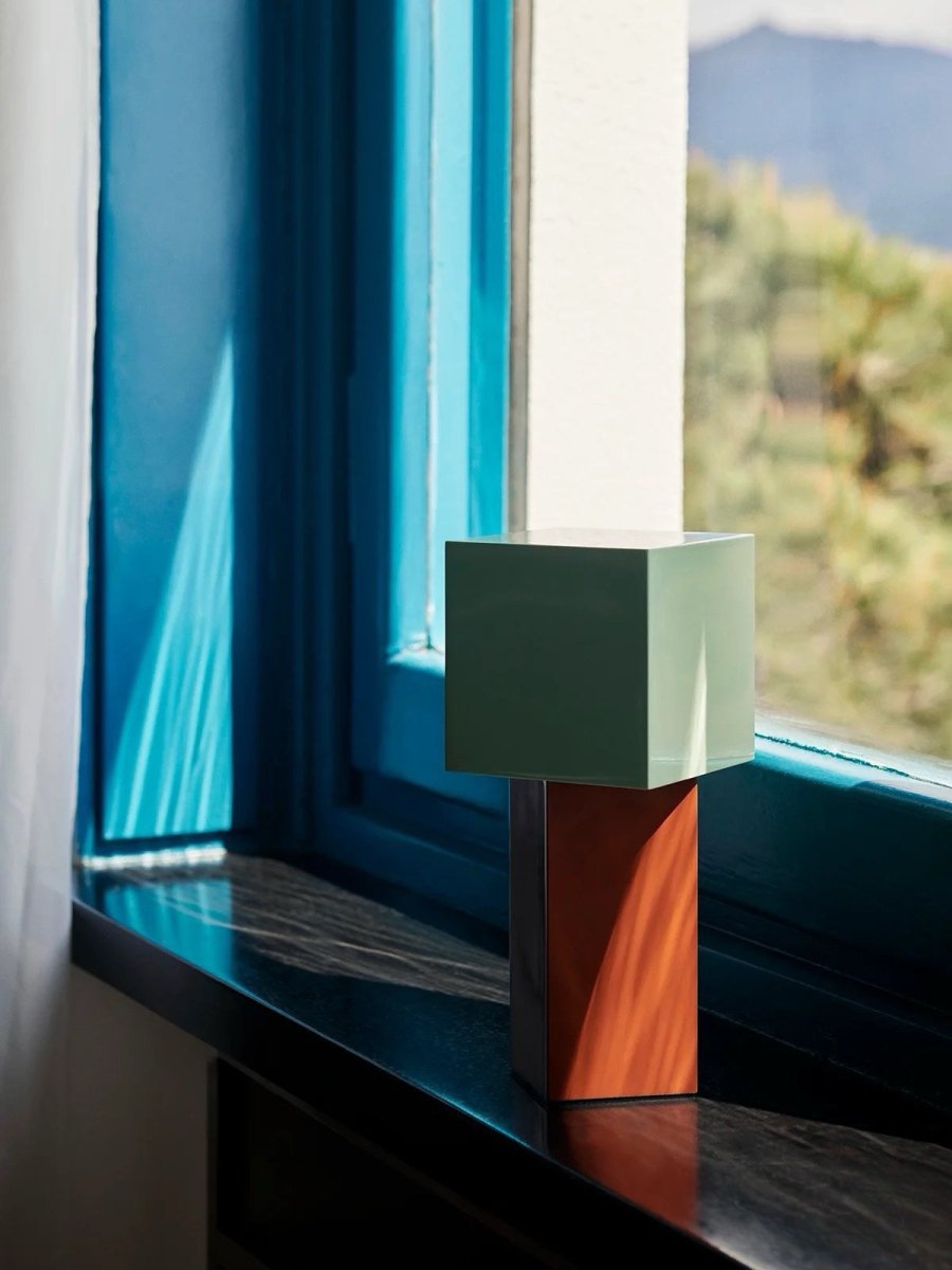Modern Geometric Memphis Portable Dimmable Lamp - Bauhaus Pivot ATD7 T