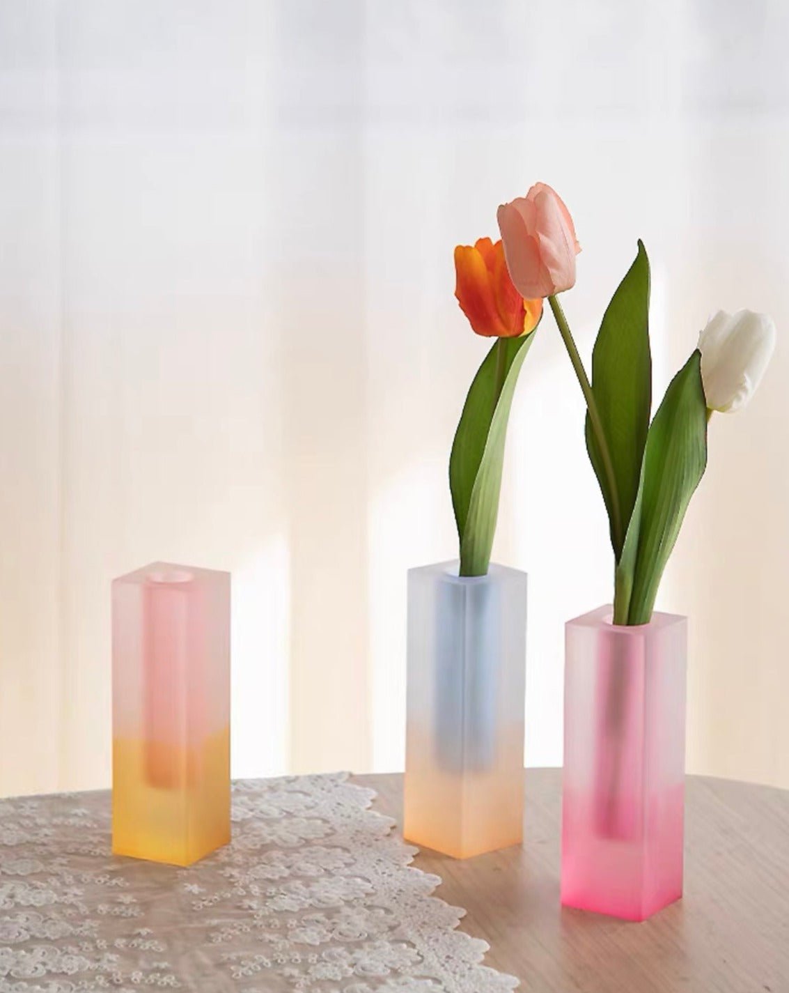 Iridescence Vase - Modern Whimsical Eclectic Decorative Table Setting