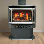Napoleon Haliburton 50 Direct Vent Millivolt Ignition Compact Natural Gas Stove, 22-Inch [GDS28-1NSB] (SAK81523)