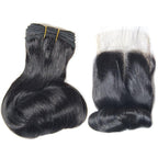Beumax Double Drawn 12A Grade EGG CURL BUNDLES with CLOSURES &
