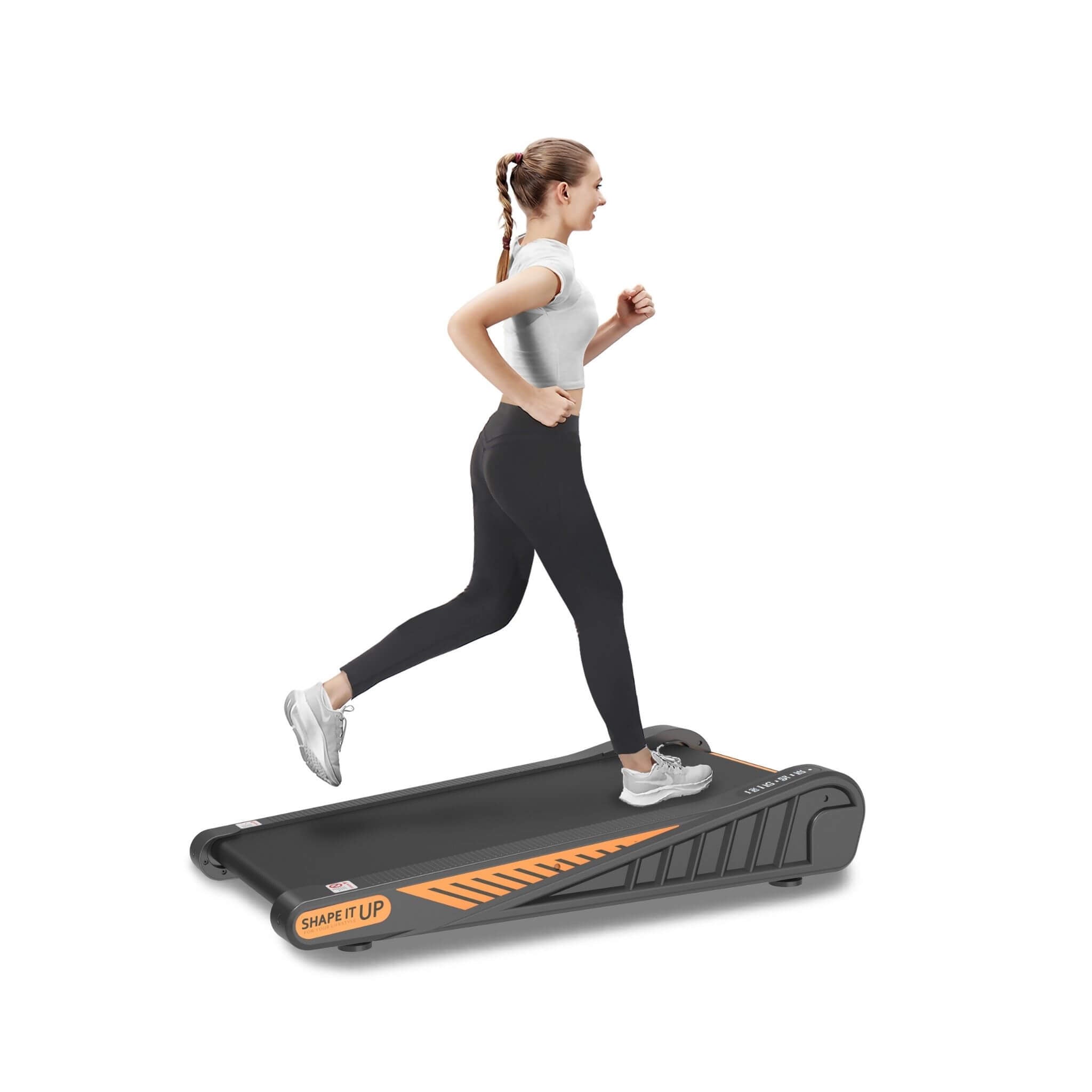 Rovix Portable Compact 2HP Under Desk Treadmill With Safety Key And Wheels for Home And Office Workouts (SAK72810)