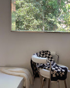 Premium Checkered Bath Towel - Long-Staple Cotton for Ultimate