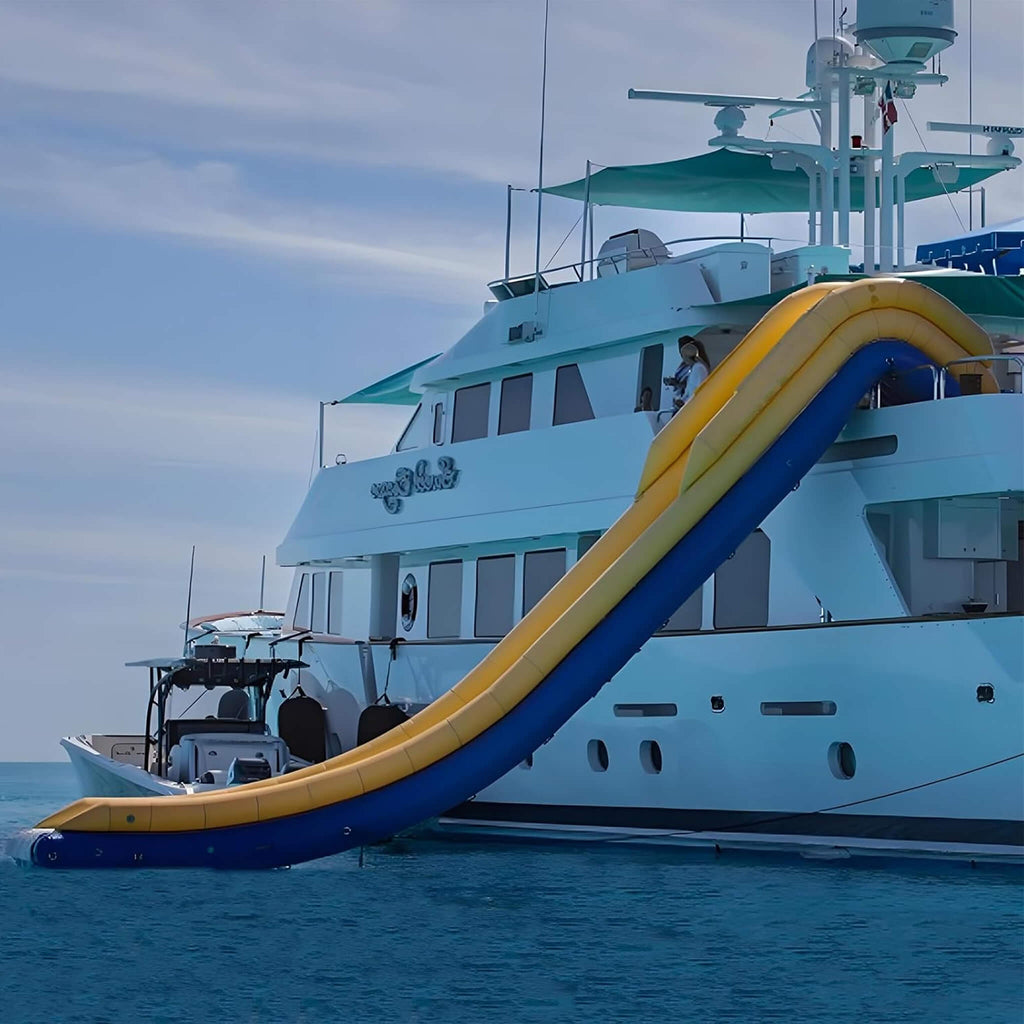 Premium Inflatable Heavy-Duty Yacht Slide With Air Pump And Protection Net (SAK18295)