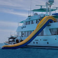 Premium Inflatable Heavy-Duty Yacht Slide With Air Pump And Protection Net (SAK18295)
