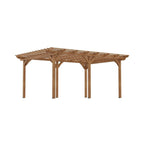 [09X12FT] Premium Outdoor Wooden Grape Trellis Pergola (SAK18579)