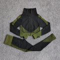 Seamless Yoga Sets Women Fitness Gym Clothing Long Sleeve Shirts High