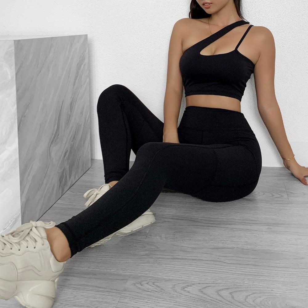 Sportwear Women Yoga Sets Fitness Wear 2peice Suits High Waist Legging