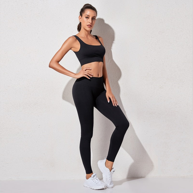 Yoga Set Seamless Women's Sportswear Workout Clothes Athletic Wear Gym