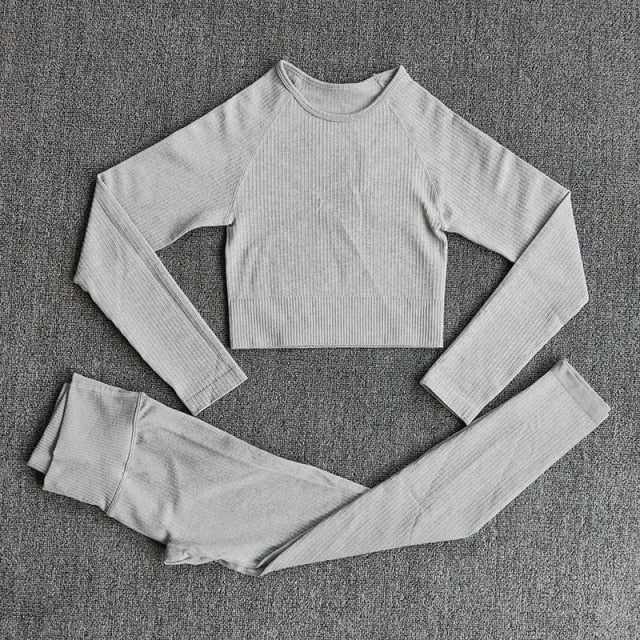 Yoga Set Seamless Women's Sportswear Workout Clothes Athletic Wear Gym