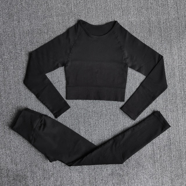 Yoga Set Seamless Women's Sportswear Workout Clothes Athletic Wear Gym