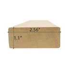 Prosaunas Alder 2X3 S4SEE SHP 4-Sides Eased Edges Sauna Bench Wood [Untreated] (SAK54104)