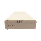 Prosaunas Aspen 2X4 S4SEE SHP Sauna Bench Wood With Smooth 4 Sides Eased Edges [Untreated] (SAK36780)